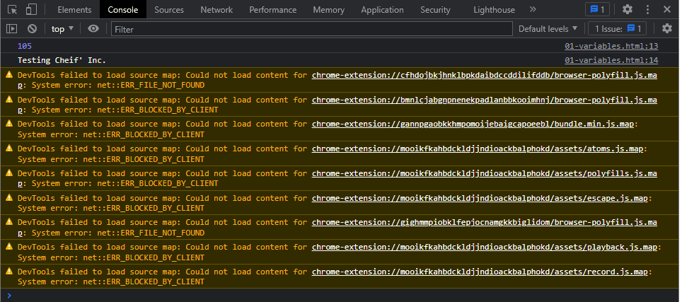 DevTools failed to load source map?